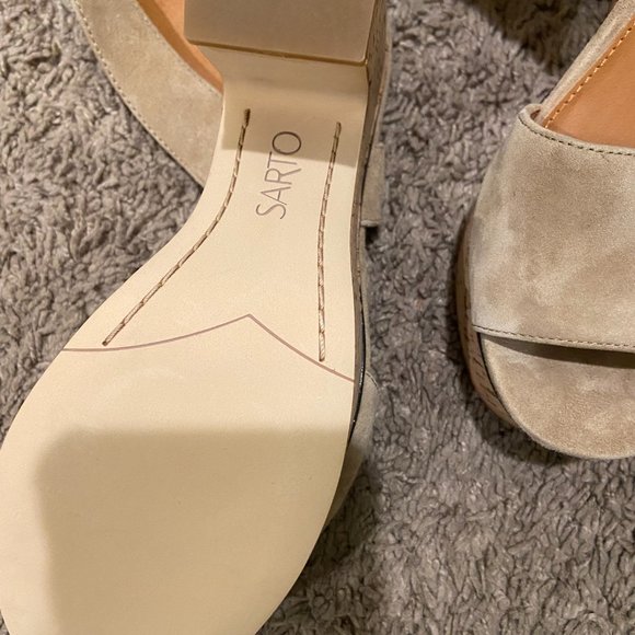 sarto franco sarto wedge sandals size 8.5 - Picture 2 of 7